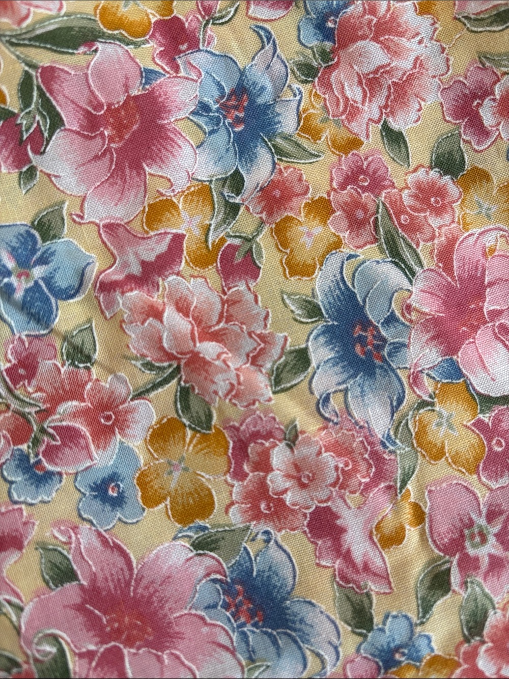 Vintage Cranston Print Works Co. Floral Fabric – 3-Piece Lot